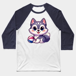 Cute Husky Baseball T-Shirt